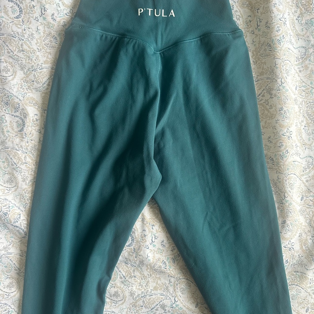 P'tula Women’s Teal High-Rise Leggings